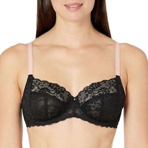 Size 30DDD Freya Women's Sheer Lace Offbeat Underwire Side Support Bra